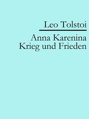 cover image of Anna Karenina | Krieg und Frieden